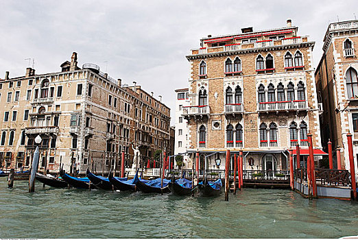 小船,码头,威尼斯,意大利