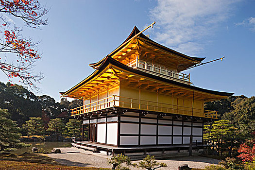 庙宇,金阁寺,京都,日本