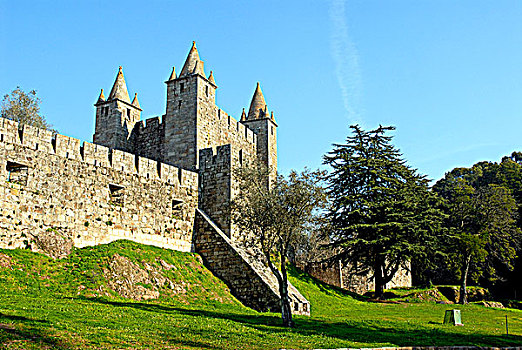 城堡,约会,背影,12世纪,贝拉,滨海,葡萄牙