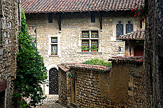 法国,隆河阿尔卑斯山省,街道,房子,16世纪