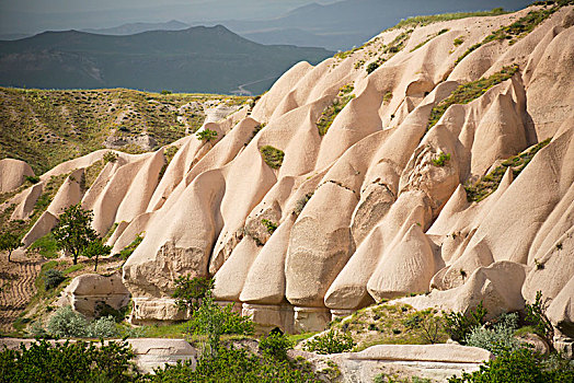 火山岩,格雷梅山谷,靠近,乌希萨尔,卡帕多西亚,土耳其