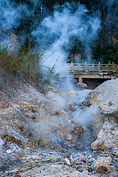 云南省腾冲热海风景区地热温泉喷气孔