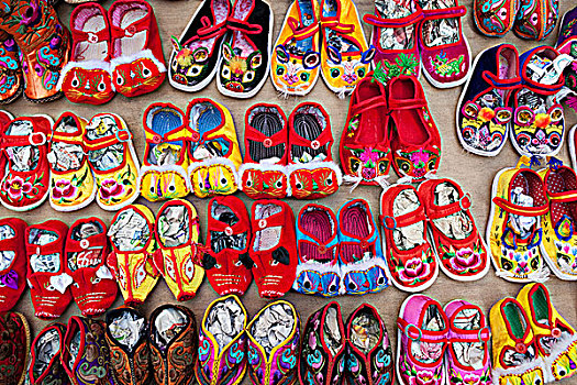 中国,香港,市场,拖鞋
