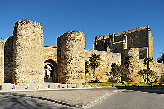 城墙,南方,右边,手,隆达,马拉加,西班牙