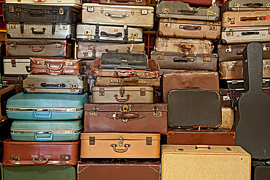 旧式,手提箱,公文包
