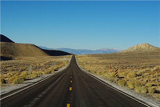 公路,靠近,顶峰,内华达