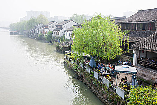 京杭大运河,杭州段,拱宸桥,桥西直接,建筑群