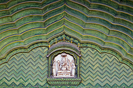 象头神迦尼萨,城市宫殿,斋浦尔,拉贾斯坦邦,印度,亚洲