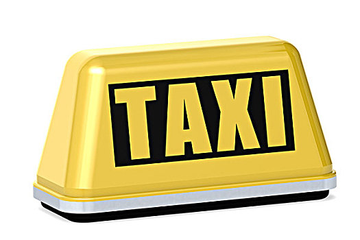 黄色出租车,标识,隔绝