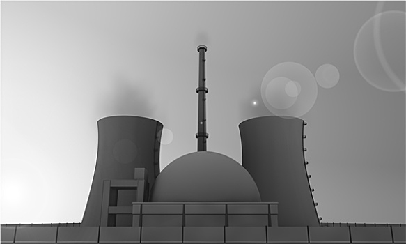 核电站,灰色