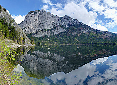 风景,湖,山,施蒂里亚,奥地利