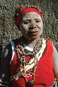 南非,祖鲁族,女人,头像,部落