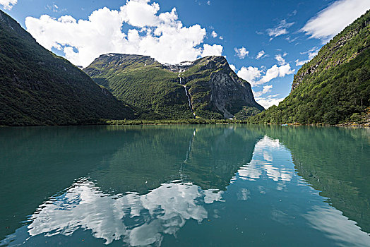 湖,挪威,欧洲