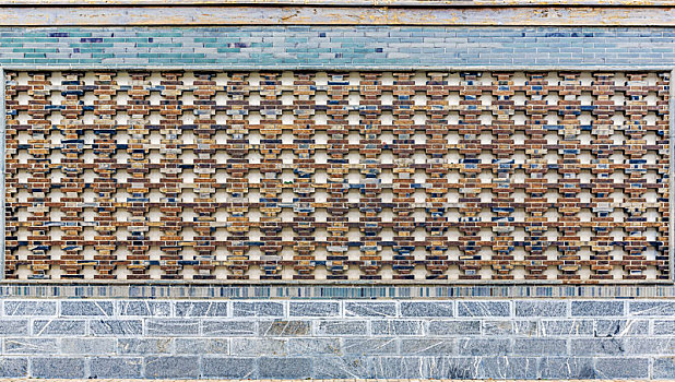 彩砖影壁背景,南京老门东长乐渡