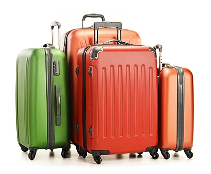 行李,大,手提箱,隔绝,白色背景