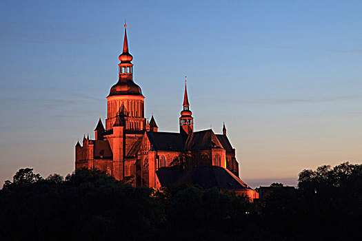 教区,教堂,施特拉尔松,德国