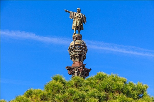 哥伦布,纪念建筑,巴塞罗那,西班牙