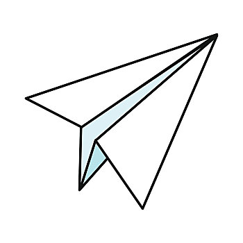 纸飞机,象征,商务,设计,标识,隔绝,物体,白色背景,背景,矢量,插画