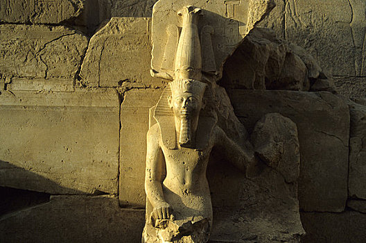 埃及,路克索神庙,卡尔纳克神庙,雕塑,古老,法老