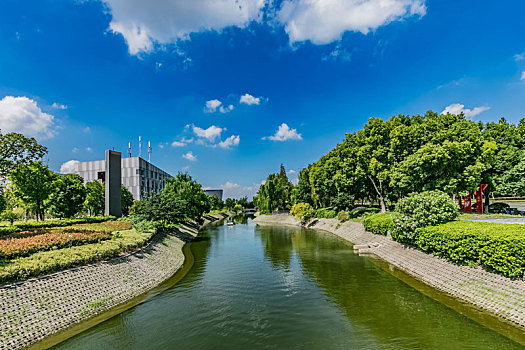 江苏省南京市城市河道绿地景观