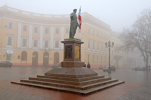纪念建筑,敖德萨,公爵,乌克兰,欧洲