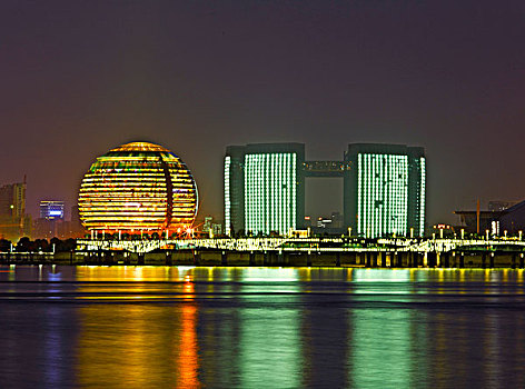 钱江新城江景,夜景