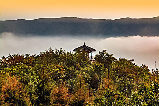 吉林省图们市日光山建筑景观