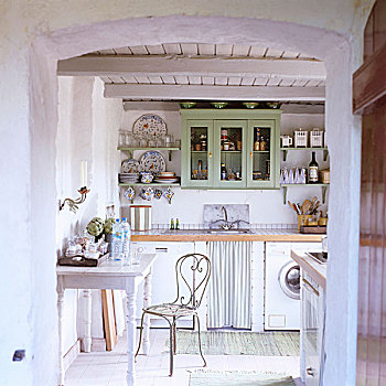 厨房,19世纪,德国,房子,装饰,斯堪的纳维亚,风格