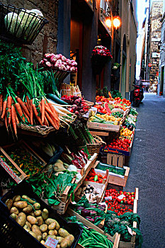 意大利,佛罗伦萨,街道,站立,农产品