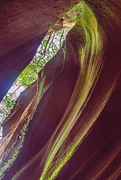 中国版羚羊峡谷,陕西雨岔峡谷自然地质景观