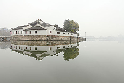 九江,甘棠湖,周瑜,点将台,烟水亭,古迹,湖泊,城市