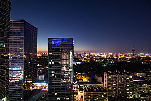 城市夜景全景