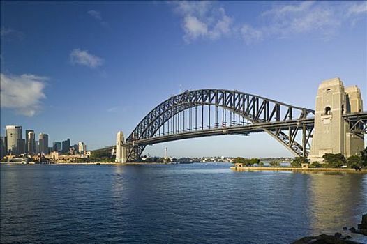 澳大利亚,新南威尔士,悉尼,悉尼海港大桥,城市天际线