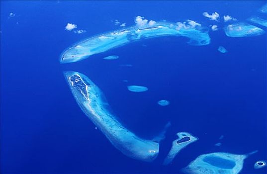 马尔代夫,环礁,航拍