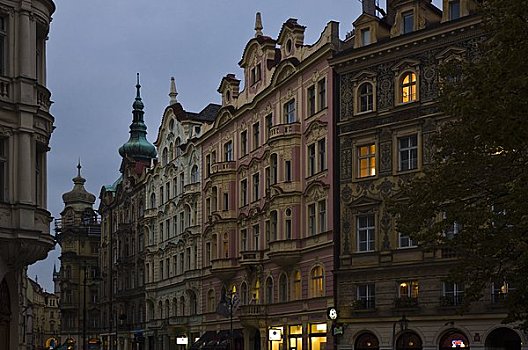布拉格,黄昏,捷克共和国