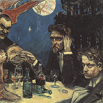 座谈会,学习,右边,1894年,艺术家