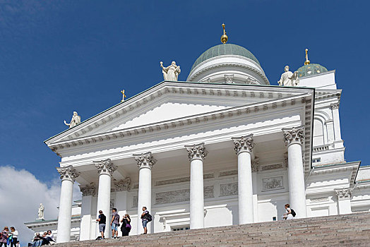 赫尔辛基,大教堂,楼梯,参议院,广场,芬兰,欧洲