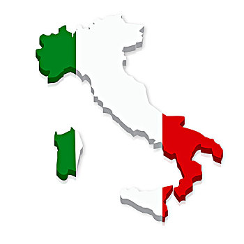 轮廓,旗帜,意大利
