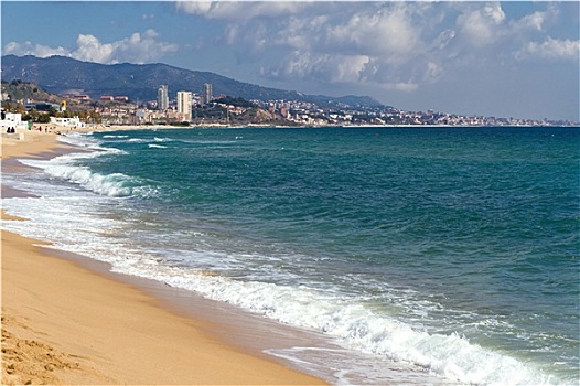 西班牙,海岸,海滩