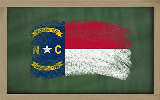 旗帜,美国,北卡罗来纳,黑板,涂绘