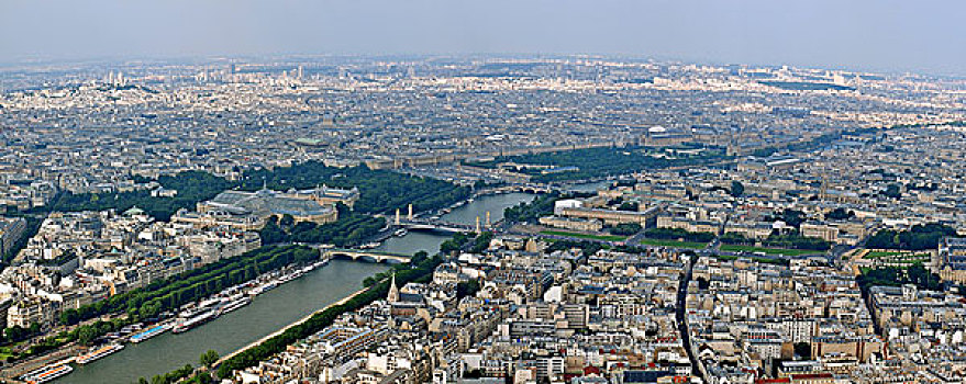 巴黎,城市,塞纳河,风景,埃菲尔铁塔
