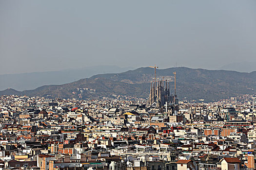 巴塞罗那城市全景