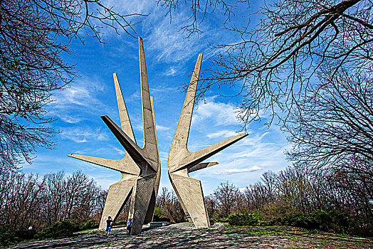 塞尔维亚的前南斯拉夫红星纪念碑