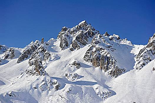 法国,高山,顶峰