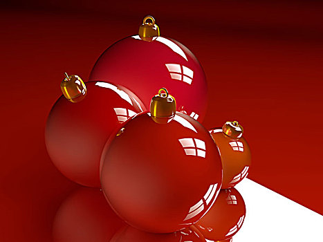 圣诞节,光泽,小玩意,红色,球