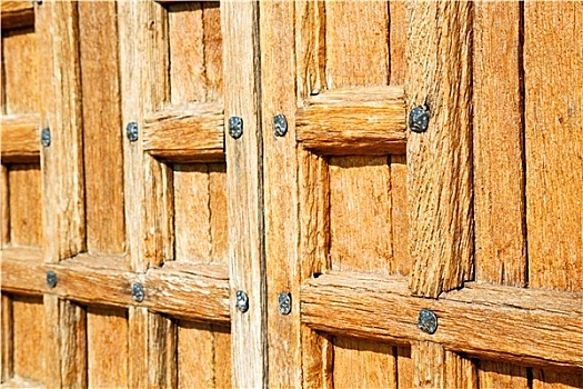 门,意大利,木头,纹理,钉子