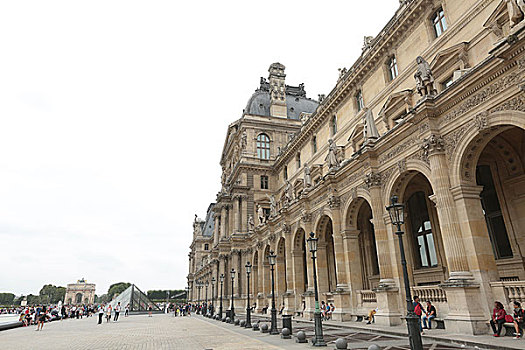 卢浮宫,广场,哥特式建筑,地面