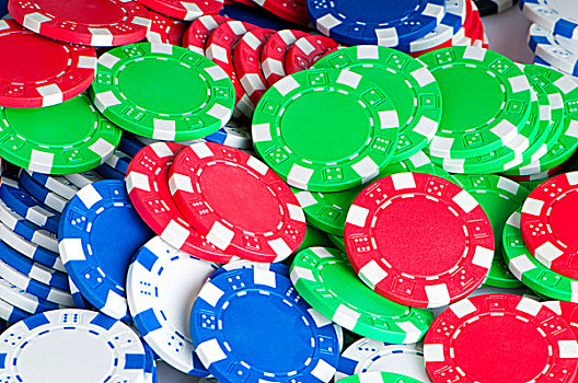 一堆,多样,赌场,筹码,赌博,概念