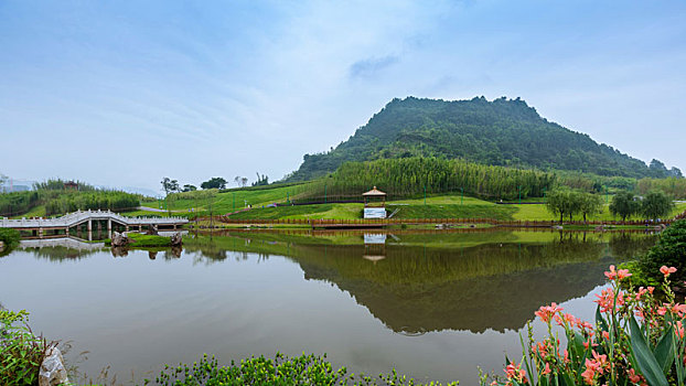 四川宜宾临港竹文化生态公园景观