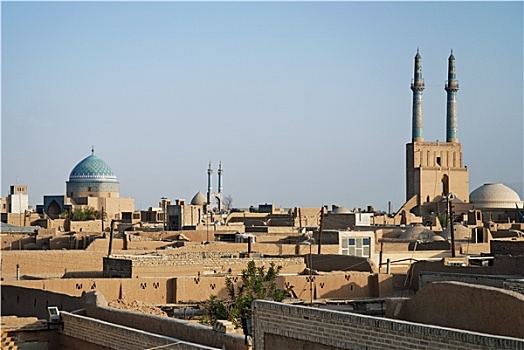 屋顶,亚兹德,伊朗